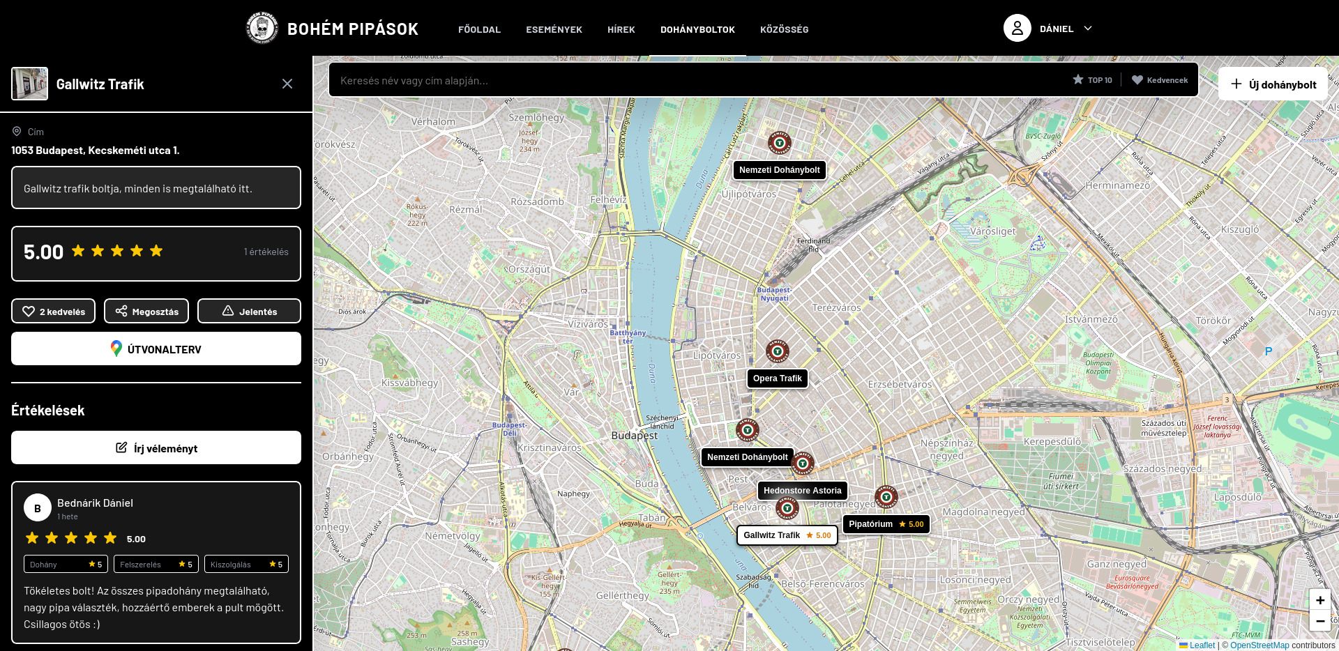 Pipabarát trafikkereső